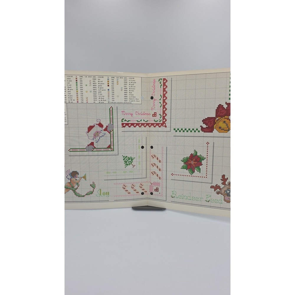 Bread Cloths for Christmas Leaflet 741 Cross Stitch Pattern 1989 - Picture 3 of 3